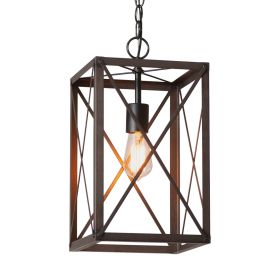 Metal Square Crossbar Pendant