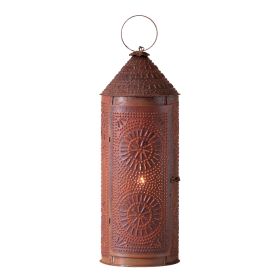 22-Inch Chimney Lantern in Rustic Tin