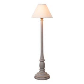 Brinton House Floor Lamp in Earl Gray with Linen Fabric Shade