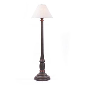 Brinton House Floor Lamp in Espresso with Linen Fabric Shade