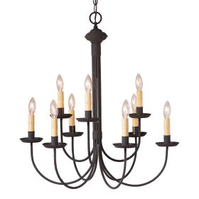 9-Arm Grandview Chandelier in Textured Black