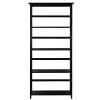 Tall 5-Tier Bookcase in Black Wood Finish