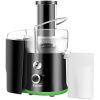 2 Speed Wide Mouth Fruit and Vegetable Centrifugal Electric Juicer - Color: Black