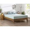 Full size Solid Wood Low Profile Platform Bed Frame in Pine Finish