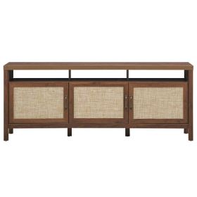 Universal TV Stand Entertainment Media Center for TV's up to 65 Inch-Walnut