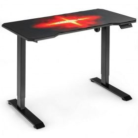 Electric Standing Gaming Desk with Height Adjustable Splice Board