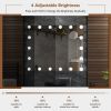 Vanity Mirror with 18 Dimmable LED Bulbs and 3 Color Lighting Modes-White