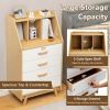 4-Drawer Dresser with 2 Anti-Tipping Kits for Bedroom-Natural