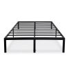 King size Modern Heavy Duty Black Metal Platform Bed Frame