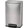 13-Gallon Kitchen Trash Can with Step Lid in Stainless Steel Finish