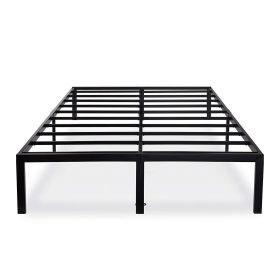 Full size Heavy Duty Black Metal Platform Bed Frame