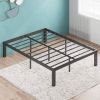 Queen size Modern 16-inch Heavy Steel Metal Platform Bed Frame