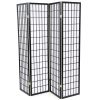 Black 4-Panel Asian Style Shoji Room Divider Screen