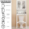 Over the Toilet Bathroom Storage Cabinet with Adjustable Shelf