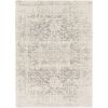 3' x 5' Distressed Oriental Area Rug in Light Grey / Beige