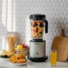 1500W Smoothie Maker High Power Blender with 10 Speeds - Color: Black