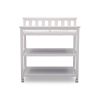 Modern White Baby's First 2 Shelf Changing Table with Wheels