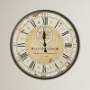 Vintage Oversized Distressed Metal Wall Clock