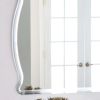 Rectangular Arch Top Wavy Modern Frameless Wall Mirror