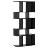 5 Cubes Ladder Shelf Corner Bookshelf Display Rack Bookcase-Black