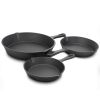 Gibson General Store Addlestone 3 Piece Preseasoned Cast Iron Skillet Set