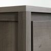 Modern Grey 2 Drawer Nightstand Cubby Storage Shelf