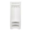 Tall Sturdy Entryway Corner Hall Tree White